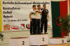 Siegerehrung der 1er Männer 2011 (v.l.): Weltmeister David Schnabel, Vizeweltmeister Florian Blab und ich :)
